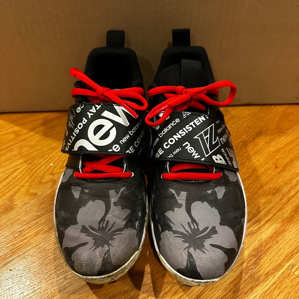 New Balance LINDOR Black and White Cleats